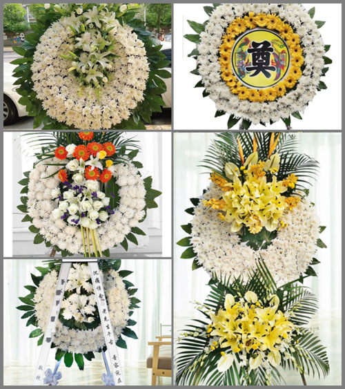 山东青岛莱西市夏格庄镇西夏格庄村花圈速递